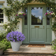 Load image into Gallery viewer, 29cm 2 x Blenheim polyresin off white recycled flower pots - Marissa's Garden & Gift