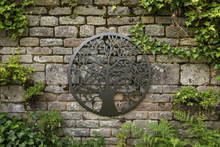 Laden Sie das Bild in den Galerie-Viewer, Handmade Black tree of life wall art 60cm wall art with birds made from powder coated steel suitable for indoors/outdoors - Marissa's Garden & Gift