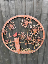 Load image into Gallery viewer, Handmade rusty 60cm wall plaque of blackbird birds Tree Wall Plaque, Rusted coloured Metal, Garden/indoor Wall Art with peeling effect - Marissa's Garden & Gift