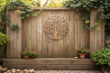 Indlæs billede til gallerivisning Handmade bronze tree of life wall art indoors/outdoors 80cm