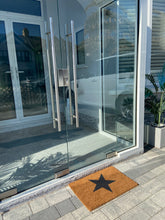 Afbeelding in Gallery-weergave laden, Door Mats Indoor / Outdoor | Non Slip Star Design Entrance Welcome Mat (black Star) 60 x 40 x 20cm - Marissa's Garden & Gift