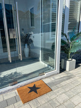 Afbeelding in Gallery-weergave laden, Door Mats Indoor / Outdoor | Non Slip Star Design Entrance Welcome Mat (black Star) 60 x 40 x 20cm - Marissa's Garden & Gift