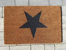 Afbeelding in Gallery-weergave laden, Door Mats Indoor / Outdoor | Non Slip Star Design Entrance Welcome Mat (black Star) 60 x 40 x 20cm - Marissa's Garden & Gift