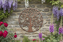 Indlæs billede til gallerivisning Handmade bronze tree of life wall art indoors/outdoors 80cm