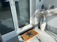 Afbeelding in Gallery-weergave laden, Door Mats Indoor / Outdoor | Non Slip Star Design Entrance Welcome Mat (black Star) 60 x 40 x 20cm - Marissa's Garden & Gift