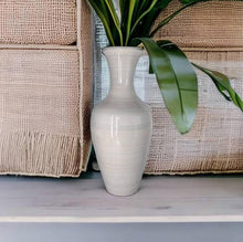 Laden Sie das Bild in den Galerie-Viewer, White handmade bamboo vase 60cm tall floor or table vase - Marissa's Garden & Gift