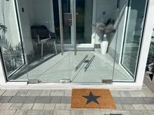 Afbeelding in Gallery-weergave laden, Door Mats Indoor / Outdoor | Non Slip Star Design Entrance Welcome Mat (black Star) 60 x 40 x 20cm - Marissa's Garden & Gift