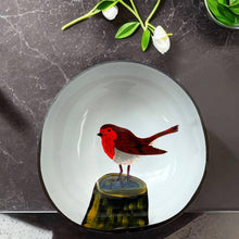 Load image into Gallery viewer, Handmade Robin coconut bowl
