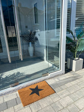 Afbeelding in Gallery-weergave laden, Door Mats Indoor / Outdoor | Non Slip Star Design Entrance Welcome Mat (black Star) 60 x 40 x 20cm - Marissa's Garden & Gift
