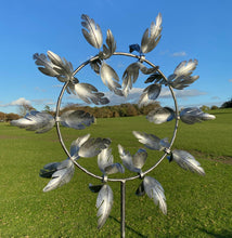 Load image into Gallery viewer, Richmond silver garden wind sculpture spinner - Marissa's Garden & Gift