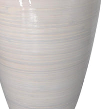 Laden Sie das Bild in den Galerie-Viewer, White handmade bamboo vase 60cm tall floor or table vase - Marissa's Garden & Gift