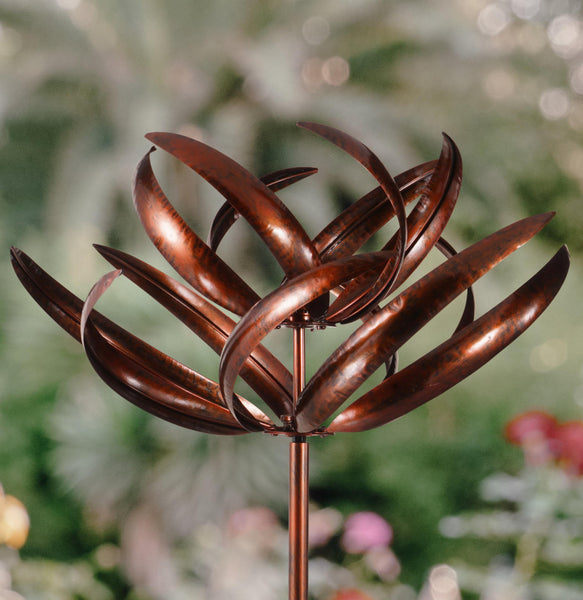 Burghley garden wind sculpture spinner bronze