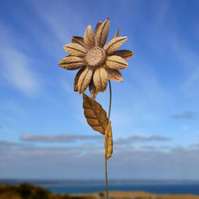 Load image into Gallery viewer, Handmade sunflower garden/outdoor metal garden ornament 89cm - Marissa's Garden & Gift