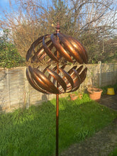 Indlæs billede til gallerivisning Kenwood Burnished Gold Garden Wind Sculpture Spinner - Marissa's Garden & Gift