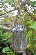 Afbeelding in Gallery-weergave laden, Damasque Solar Powered Silver Decorative Garden Lantern - Marissa's Garden & Gift