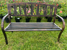 Load image into Gallery viewer, Lydford Garden Bench bronze - Marissa's Garden & Gift
