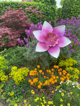 Afbeelding in Gallery-weergave laden, Handmade purple garden/outdoor metal Orchid Capodimonte flower 120cm - Marissa's Garden & Gift