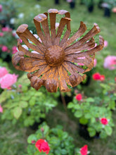 Load image into Gallery viewer, Handmade rusty garden/outdoor chrysanthemum metal garden flower 119cm - Marissa's Garden & Gift