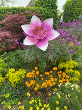 Afbeelding in Gallery-weergave laden, Handmade purple garden/outdoor metal Orchid Capodimonte flower 120cm - Marissa's Garden & Gift