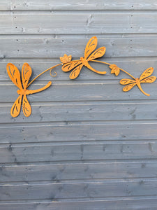 Rustic dragonfly garden/outdoor wall art