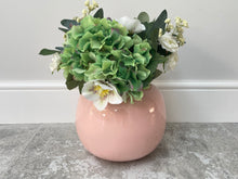 Load image into Gallery viewer, Small handmade rounded pastel pink 20cm bamboo vase - Marissa's Garden & Gift