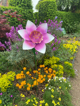 Afbeelding in Gallery-weergave laden, Handmade purple garden/outdoor metal Orchid Capodimonte flower 120cm - Marissa's Garden & Gift