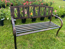 Load image into Gallery viewer, Lydford Garden Bench bronze - Marissa's Garden & Gift