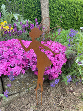 Laden Sie das Bild in den Galerie-Viewer, Rusty Fairy - Metal Gift - Metal Decor - Garden Ornament - Gift - Metal Garden Ornament - Marissa's Garden & Gift