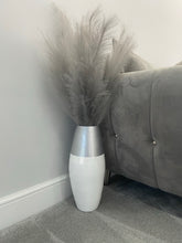 Load image into Gallery viewer, Silver top & white handmade bamboo vase 45cm floor vase or table vase - Marissa's Garden & Gift