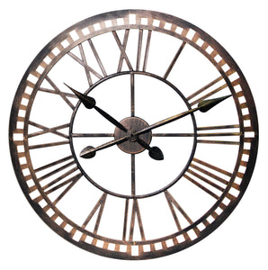 Oversized Bronze Skeleton outdoor/indoor clock 61cm
