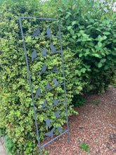 Load image into Gallery viewer, Silver grey garden/outdoor bird trellis plant support measuring 139cm high - Marissa's Garden & Gift