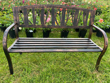 Load image into Gallery viewer, Lydford Garden Bench bronze - Marissa's Garden & Gift