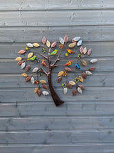 Indlæs billede til gallerivisning Coloured birds in a heart shaped tree wall art for indoors/outdoors - Marissa's Garden & Gift