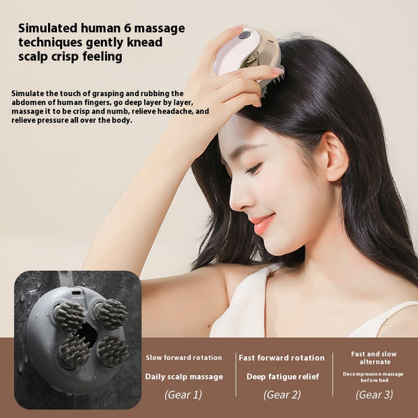 MDHL MD-780 Smart Head Massager – Portable Electric Scalp Massager with 800mAh Battery, Red Light Therapy, 5W Power, USB-C Charging, for Stress Relief & Hair Care - Marissa's Garden & Gift