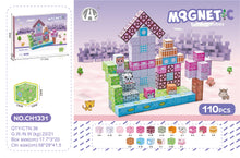 Charger l&#39;image dans la galerie, Magnetic cubes- 110 blocks stem Toy - Marissa&#39;s Garden &amp; Gift
