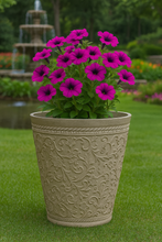 Load image into Gallery viewer, 29cm Blenheim stone coloured flower pot - Marissa&#39;s Garden &amp; Gift

