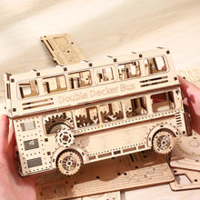 Load image into Gallery viewer, DIY Model wooden kit double decker bus - Marissa&#39;s Garden &amp; Gift
