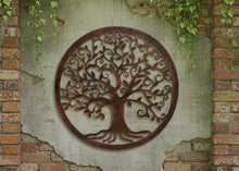 Load image into Gallery viewer, Handmade bronze tree of life wall art  indoors/outdoors 40cm
