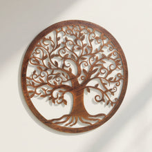 Load image into Gallery viewer, Handmade bronze tree of life wall art  indoors/outdoors 40cm - Marissa's Garden &amp; Gift
