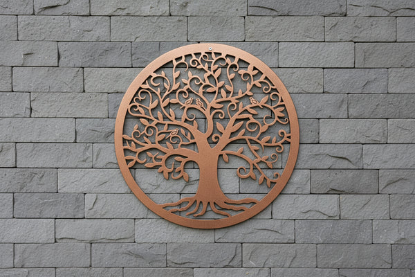 Handmade bronze tree of life wall art  indoors/outdoors 40cm