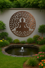 Laden Sie das Bild in den Galerie-Viewer, Handmade 80cm bronze metal Wall Plaque, colourful Metal, Garden/indoor Wall Art powder coated steel - Marissa's Garden &amp; Gift
