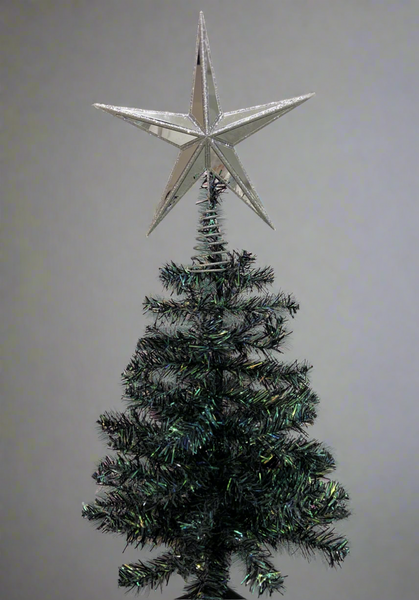 Handmade mirrored and glittered  tree topper measuring 28 x 6.5 x 31cm - Marissa's Garden & Gift