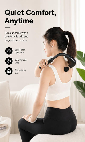Massage Gun - deep relief to soothe aches and pains.