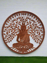 Indlæs billede til gallerivisning Handmade bronze 40cm budha tree of life with roots wall art suitable for indoors/outdoors anniversary/birthday gift - Marissa's Garden &amp; Gift
