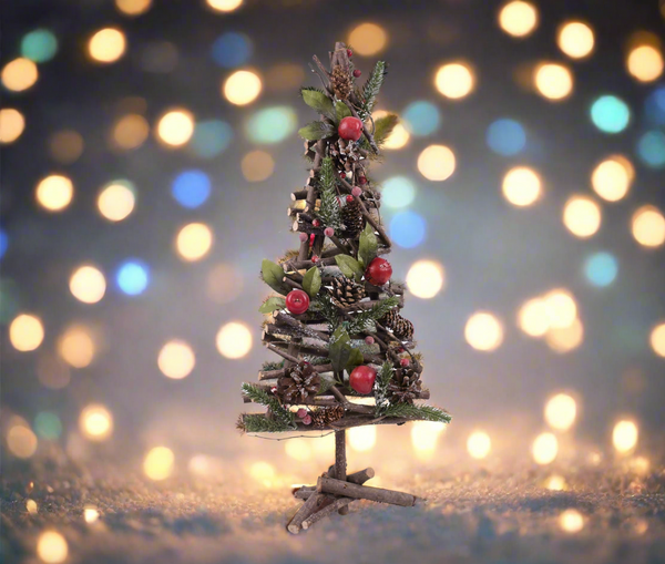 Marissa's Garden & Gift Handmade Christmas tree ornament 16 x 16 x 40cm seasonal decoration/Christmas table decoration - Marissa's Garden & Gift