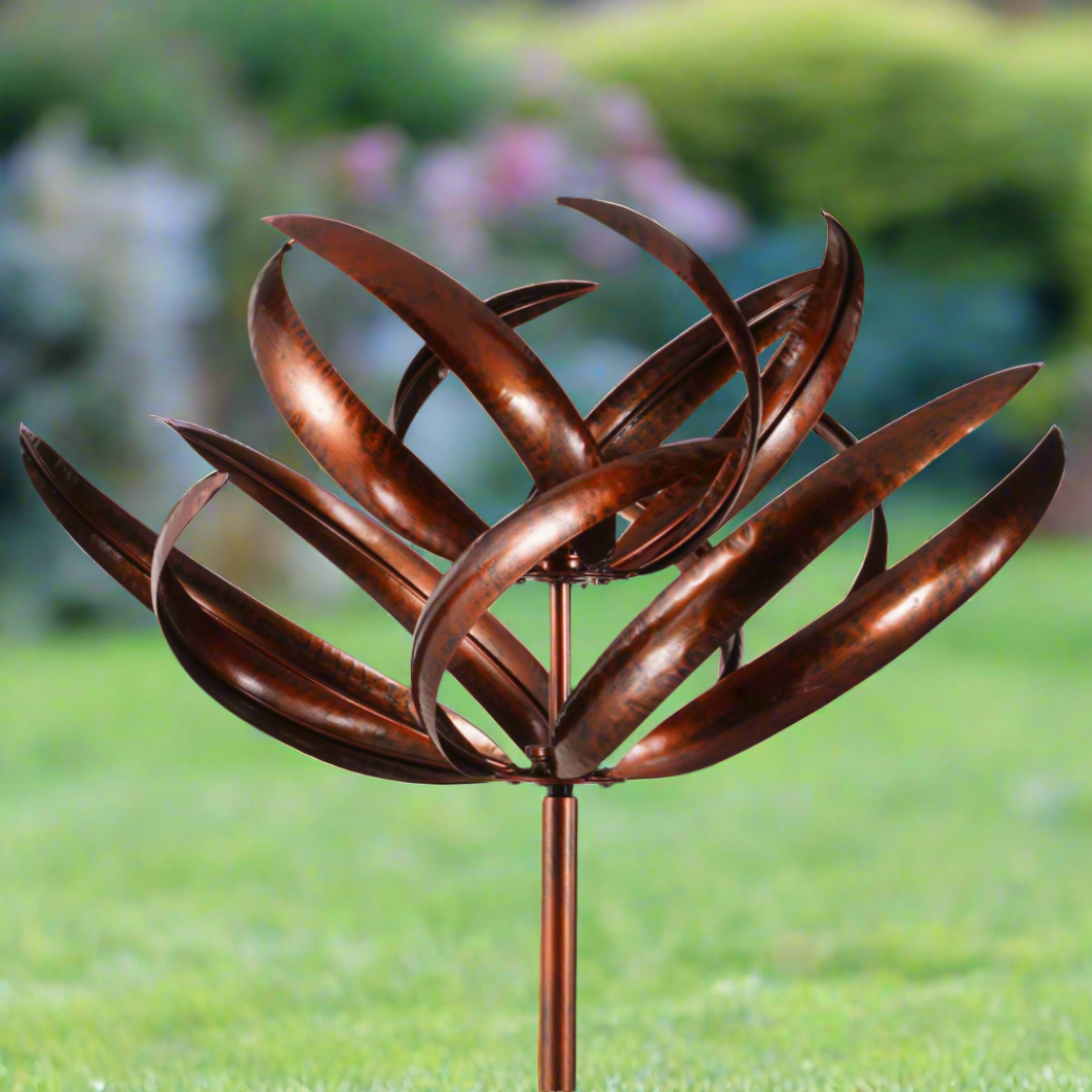 Burghley garden wind sculpture spinner bronze Marissa's Garden