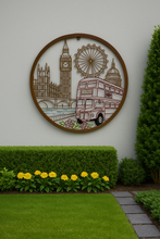 Indlæs billede til gallerivisning Handmade peeling bronze with colour the city of London iconic sights wall art indoors/outdoors 60cm - Marissa's Garden &amp; Gift
