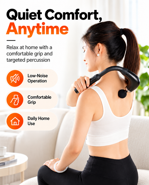 Massage Gun - deep relief to soothe aches and pains.