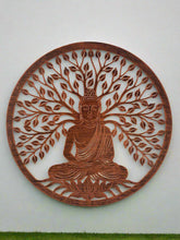 Indlæs billede til gallerivisning Handmade bronze 40cm budha tree of life with roots wall art suitable for indoors/outdoors anniversary/birthday gift - Marissa's Garden &amp; Gift
