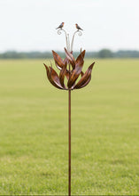 Load image into Gallery viewer, Robins of Sherwood bronze powder coated windsculpture/ windspinner garden ornament - Marissa's Garden &amp; Gift
